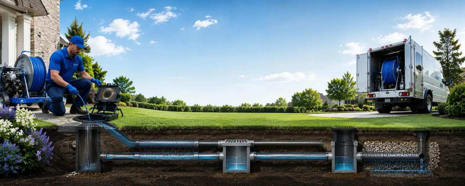 Outdoor drain cleaning information for Marina, CA